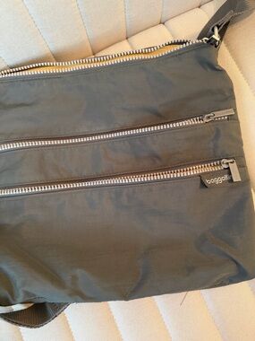 Baggallini Triple Zipper Travel  Crossbody Bag
